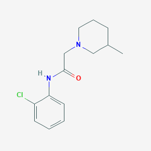 molecular formula C14H19ClN2O B4422585 N-(2-chlorophenyl)-2-(3-methylpiperidin-1-yl)acetamide 