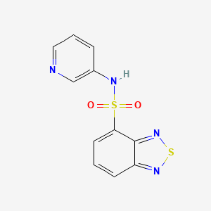 molecular formula C11H8N4O2S2 B4422604 N-3-pyridinyl-2,1,3-benzothiadiazole-4-sulfonamide 