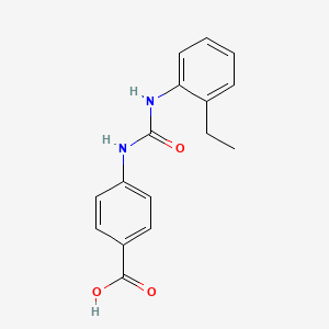 molecular formula C16H16N2O3 B4422631 4-{[(2-Ethylphenyl)carbamoyl]amino}benzoic acid 