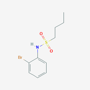 molecular formula C10H14BrNO2S B4422641 N-(2-bromophenyl)-1-butanesulfonamide 