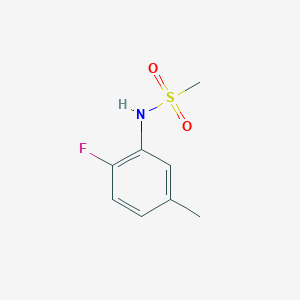 molecular formula C8H10FNO2S B4422708 N-(2-fluoro-5-methylphenyl)methanesulfonamide 