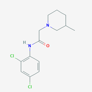 molecular formula C14H18Cl2N2O B4422843 N-(2,4-dichlorophenyl)-2-(3-methylpiperidin-1-yl)acetamide 
