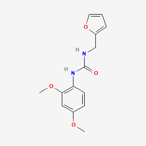 molecular formula C14H16N2O4 B4422872 N-(2,4-dimethoxyphenyl)-N'-(2-furylmethyl)urea 
