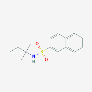 molecular formula C15H19NO2S B4422971 N-(2-methylbutan-2-yl)naphthalene-2-sulfonamide 