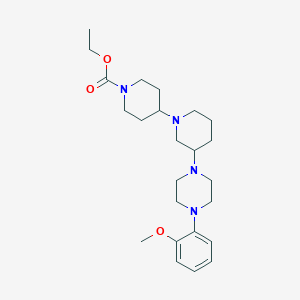 molecular formula C24H38N4O3 B4423034 ethyl 3-[4-(2-methoxyphenyl)-1-piperazinyl]-1,4'-bipiperidine-1'-carboxylate 
