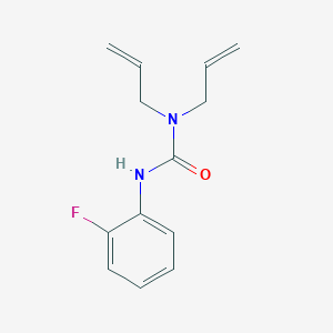 molecular formula C13H15FN2O B4423048 N,N-diallyl-N'-(2-fluorophenyl)urea 