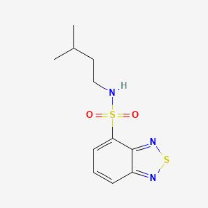 molecular formula C11H15N3O2S2 B4423074 N-(3-methylbutyl)-2,1,3-benzothiadiazole-4-sulfonamide 