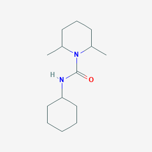 molecular formula C14H26N2O B4423108 N-cyclohexyl-2,6-dimethylpiperidine-1-carboxamide 