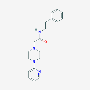 molecular formula C19H24N4O B4423203 N-(2-phenylethyl)-2-[4-(pyridin-2-yl)piperazin-1-yl]acetamide 