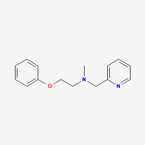 molecular formula C15H18N2O B4423228 N-methyl-2-phenoxy-N-(pyridin-2-ylmethyl)ethanamine 