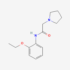 molecular formula C14H20N2O2 B4423304 N-(2-ethoxyphenyl)-2-(pyrrolidin-1-yl)acetamide 