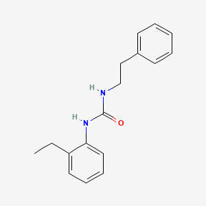 molecular formula C17H20N2O B4423359 N-(2-ETHYLPHENYL)-N'-PHENETHYLUREA 
