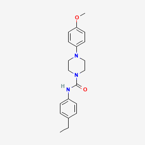 molecular formula C20H25N3O2 B4423414 N-(4-ethylphenyl)-4-(4-methoxyphenyl)piperazine-1-carboxamide 