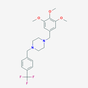 1-[4-(Trifluoromethyl)benzyl]-4-(3,4,5-trimethoxybenzyl)piperazine