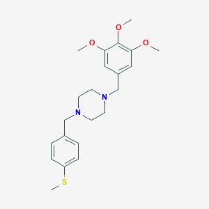 1-[4-(Methylsulfanyl)benzyl]-4-(3,4,5-trimethoxybenzyl)piperazine