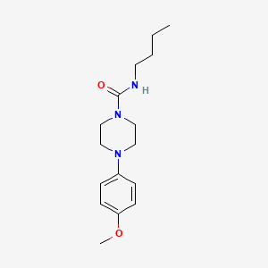 molecular formula C16H25N3O2 B4423533 N-butyl-4-(4-methoxyphenyl)piperazine-1-carboxamide 