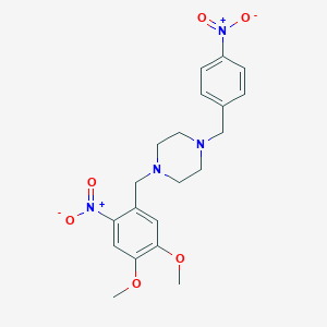 1-(4,5-Dimethoxy-2-nitro-benzyl)-4-(4-nitro-benzyl)-piperazine