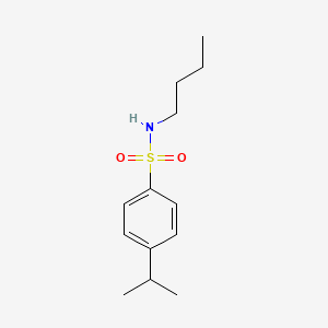 molecular formula C13H21NO2S B4423545 N-BUTYL-4-(PROPAN-2-YL)BENZENE-1-SULFONAMIDE 