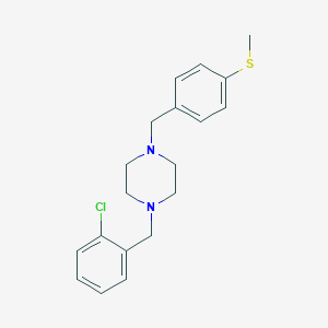1-(2-Chloro-benzyl)-4-(4-methylsulfanyl-benzyl)-piperazine