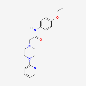 molecular formula C19H24N4O2 B4423556 N-(4-ethoxyphenyl)-2-[4-(pyridin-2-yl)piperazin-1-yl]acetamide 