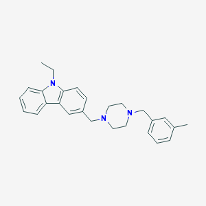 9-ethyl-3-{[4-(3-methylbenzyl)piperazin-1-yl]methyl}-9H-carbazole
