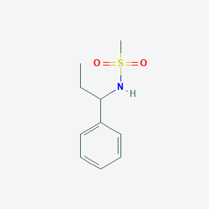 molecular formula C10H15NO2S B4423583 N-(1-phenylpropyl)methanesulfonamide 