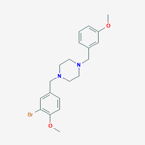 1-(3-Bromo-4-methoxybenzyl)-4-(3-methoxybenzyl)piperazine