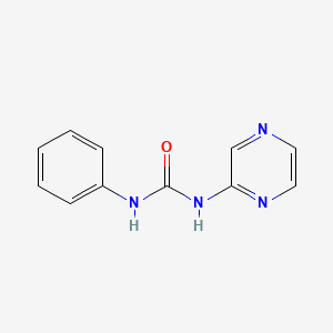 molecular formula C11H10N4O B4423624 1-Phenyl-3-pyrazin-2-ylurea 