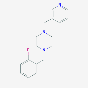 1-(2-Fluorobenzyl)-4-(3-pyridinylmethyl)piperazine