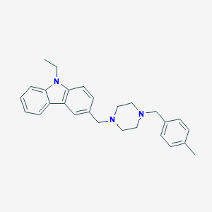 9-ethyl-3-{[4-(4-methylbenzyl)piperazin-1-yl]methyl}-9H-carbazole