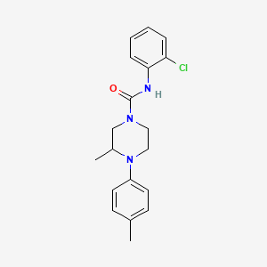 molecular formula C19H22ClN3O B4423657 N-(2-chlorophenyl)-3-methyl-4-(4-methylphenyl)piperazine-1-carboxamide 