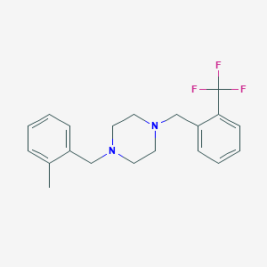 1-[(2-Methylphenyl)methyl]-4-[[2-(trifluoromethyl)phenyl]methyl]piperazine