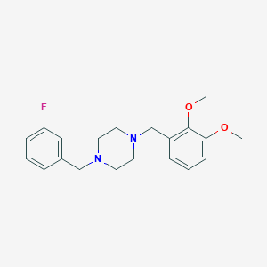 1-(2,3-Dimethoxybenzyl)-4-(3-fluorobenzyl)piperazine