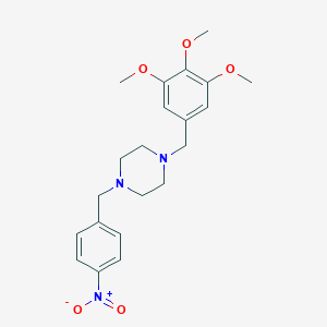 1-(4-Nitrobenzyl)-4-(3,4,5-trimethoxybenzyl)piperazine