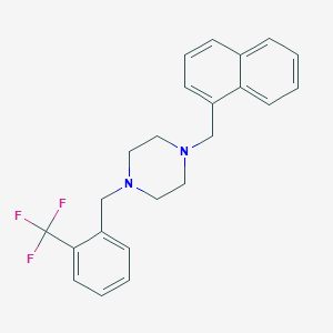 1-(1-Naphthylmethyl)-4-[2-(trifluoromethyl)benzyl]piperazine