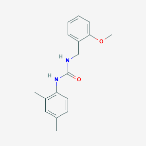 molecular formula C17H20N2O2 B4423744 N-(2,4-dimethylphenyl)-N'-(2-methoxybenzyl)urea 