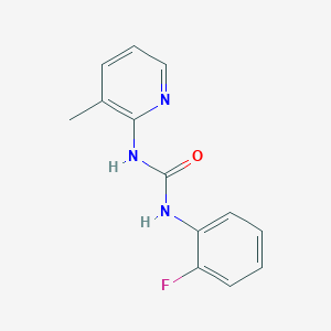 molecular formula C13H12FN3O B4423759 1-(2-Fluorophenyl)-3-(3-methylpyridin-2-yl)urea 