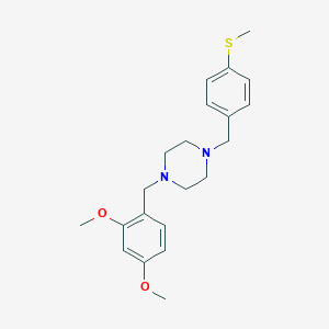 1-(2,4-Dimethoxybenzyl)-4-[4-(methylsulfanyl)benzyl]piperazine