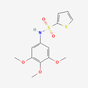 molecular formula C13H15NO5S2 B4423764 N-(3,4,5-trimethoxyphenyl)thiophene-2-sulfonamide 