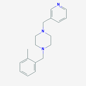 1-(2-Methylbenzyl)-4-(3-pyridinylmethyl)piperazine
