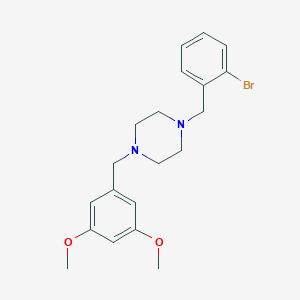 1-(2-Bromobenzyl)-4-(3,5-dimethoxybenzyl)piperazine