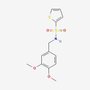 molecular formula C13H15NO4S2 B4423830 N-(3,4-dimethoxybenzyl)-2-thiophenesulfonamide 