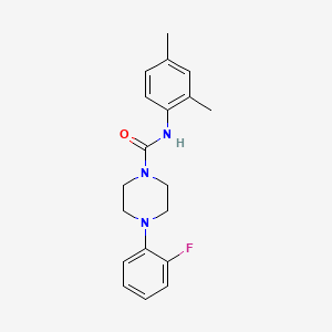 molecular formula C19H22FN3O B4423840 N-(2,4-dimethylphenyl)-4-(2-fluorophenyl)-1-piperazinecarboxamide 