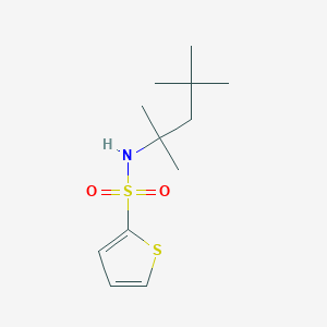 molecular formula C12H21NO2S2 B4423851 N-(2,4,4-trimethylpentan-2-yl)thiophene-2-sulfonamide 