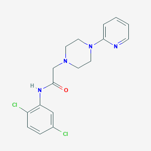 molecular formula C17H18Cl2N4O B4423860 N-(2,5-dichlorophenyl)-2-[4-(2-pyridinyl)-1-piperazinyl]acetamide 