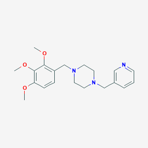 1-(Pyridin-3-ylmethyl)-4-(2,3,4-trimethoxybenzyl)piperazine