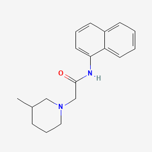 molecular formula C18H22N2O B4423870 2-(3-methylpiperidin-1-yl)-N-(naphthalen-1-yl)acetamide 