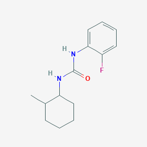 molecular formula C14H19FN2O B4423875 1-(2-Fluorophenyl)-3-(2-methylcyclohexyl)urea 