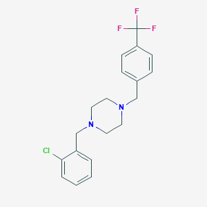 1-(2-Chlorobenzyl)-4-[4-(trifluoromethyl)benzyl]piperazine