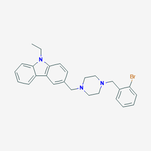 3-[4-(2-Bromo-benzyl)-piperazin-1-ylmethyl]-9-ethyl-9H-carbazole